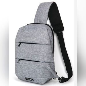 New Fitkicks Latitude Active Lifestyle Sling Bag Gray Backpack Water resistant